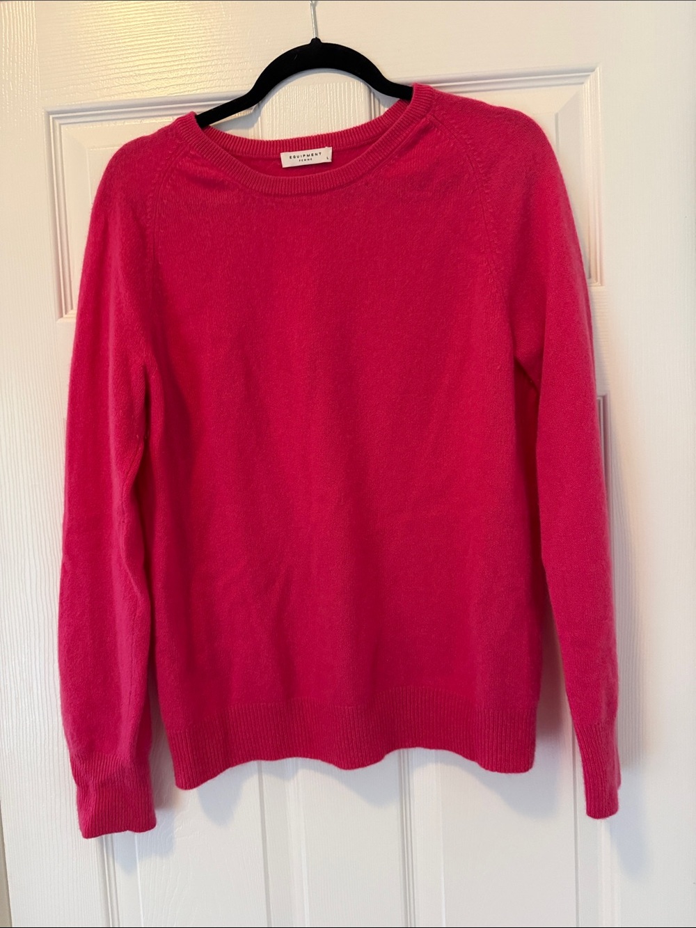 Equipment Cashmere Women’s Crewneck Sweater - Hot Pink